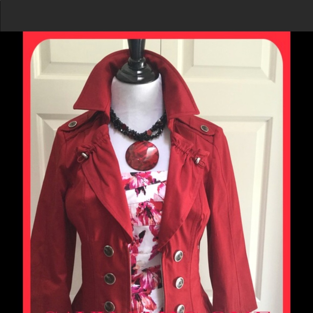 WHBM red jacket